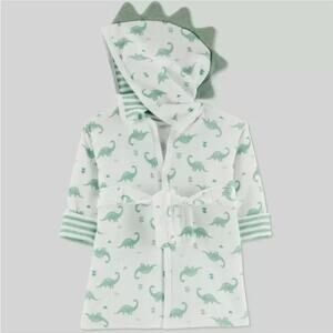 Carter's NWT Baby Boy Dinosaur Bathrobe Size 0-9 Months